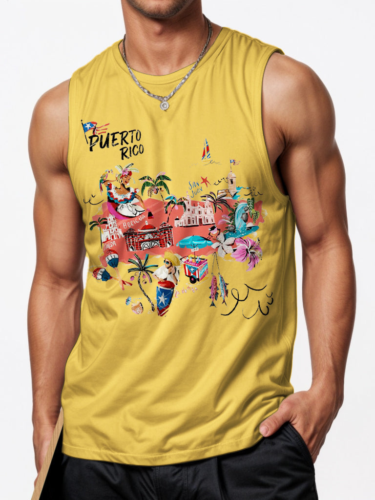 Puerto Rico Sports Crew Neck Vest