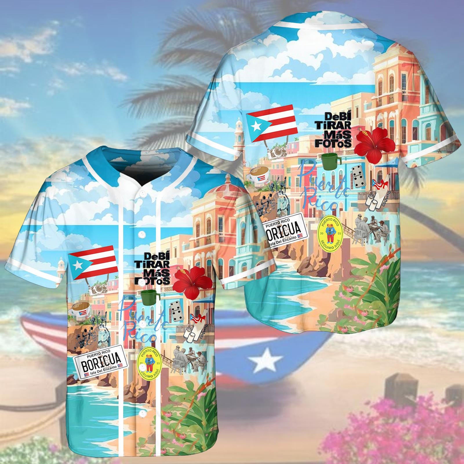 Puerto Rico Printed Baseball Jersey（Best Seller）
