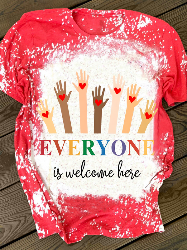 Idaho Teacher Inclusion And Equality Crew Neck T-shirt