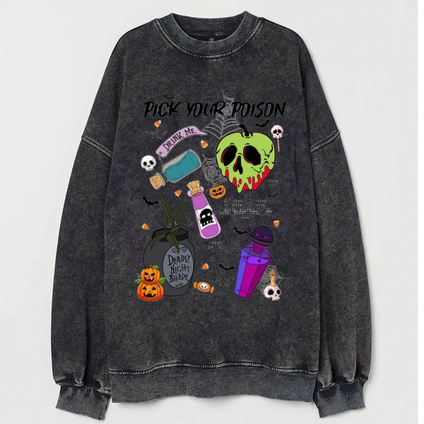 Women's Pick Your Poison Ready To Press Vintage Sweatshirt