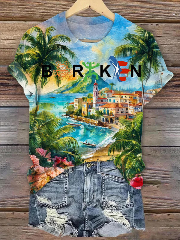 Puerto Rico Crew Neck T-shirt