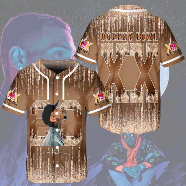 Chris Brown Breezy Bowl XX Baseball Jersey