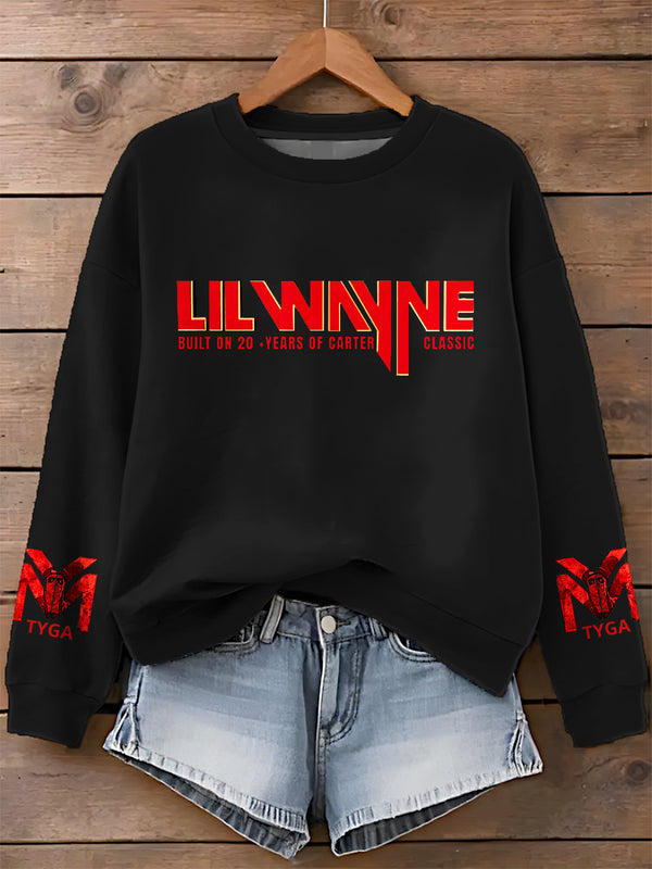 Lil Wayne The Carter VI Tour Printed Long Sleeve Casual Top