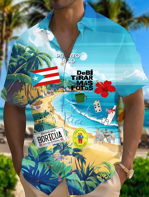 Puerto Rico Men's Short Sleeve Shirts