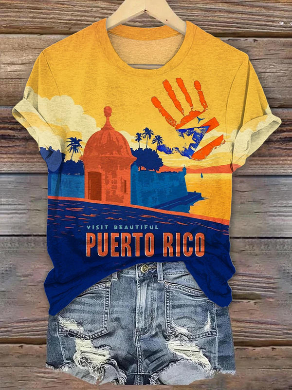 Puerto Rico Crew Neck T-shirt
