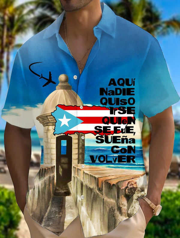 Puerto Rico Men's Short Sleeve Shirts