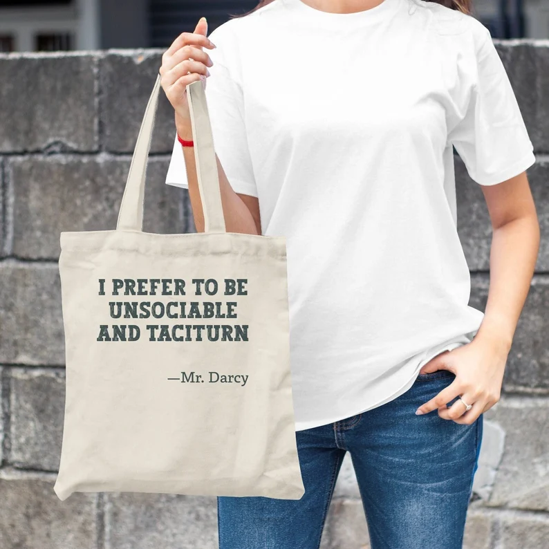 Mr Darcy gift Pride and Prejudice Tote Bag