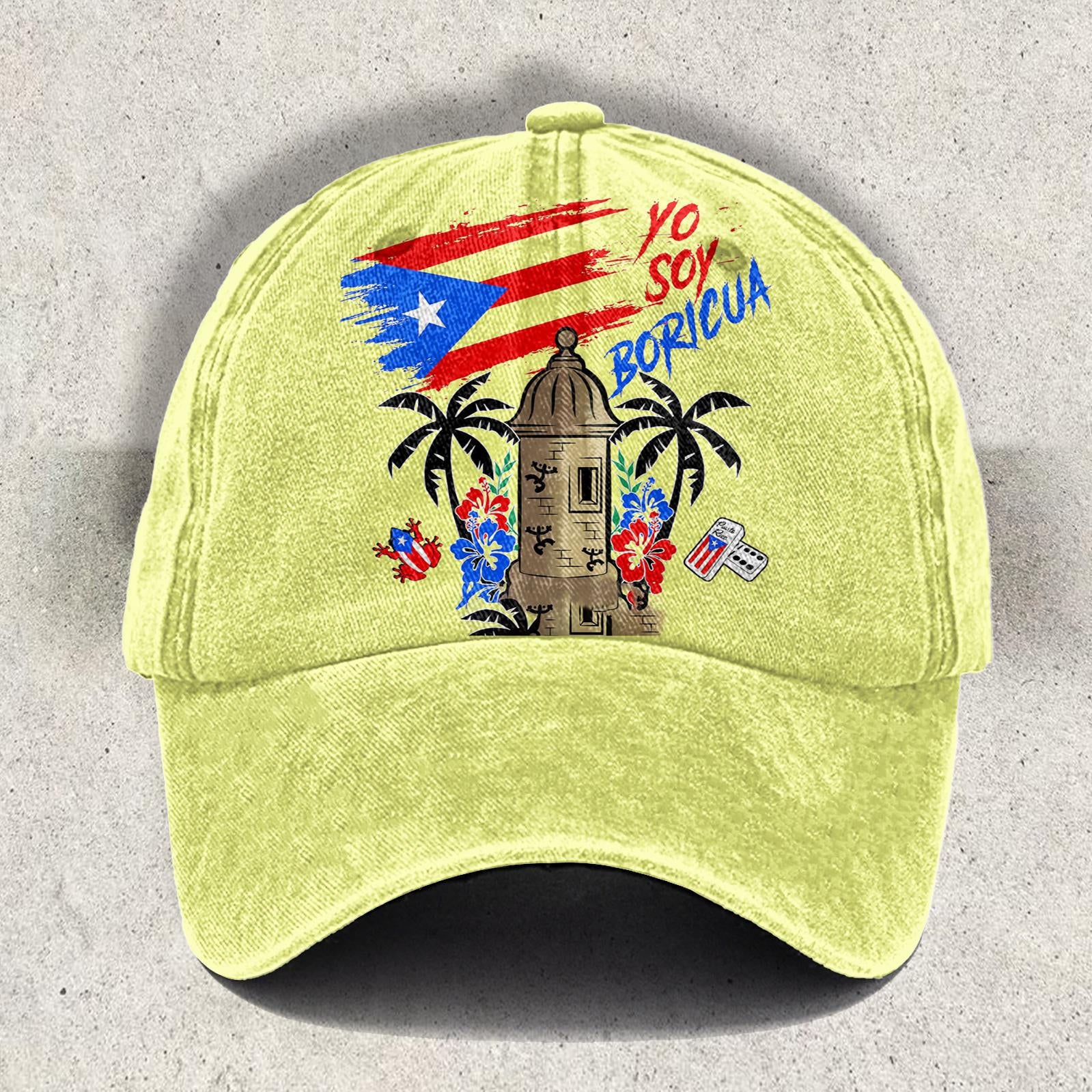 Rican Badbunny Print Baseball Cap