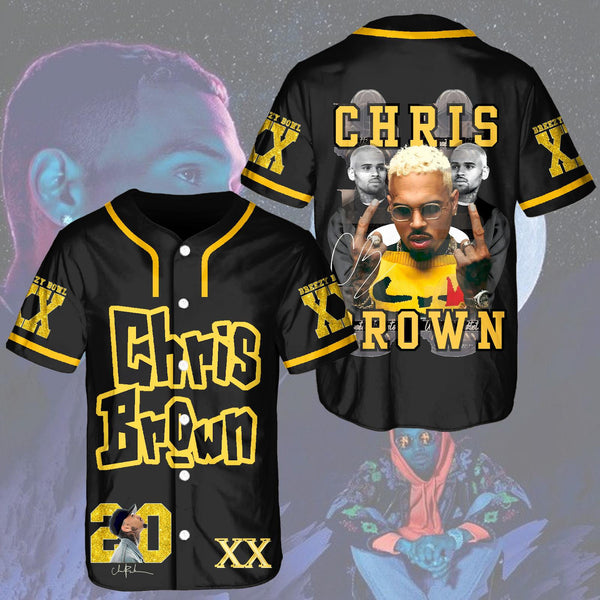 Chris Brown Breezy Bowl XX Tour 2025 Baseball Jersey
