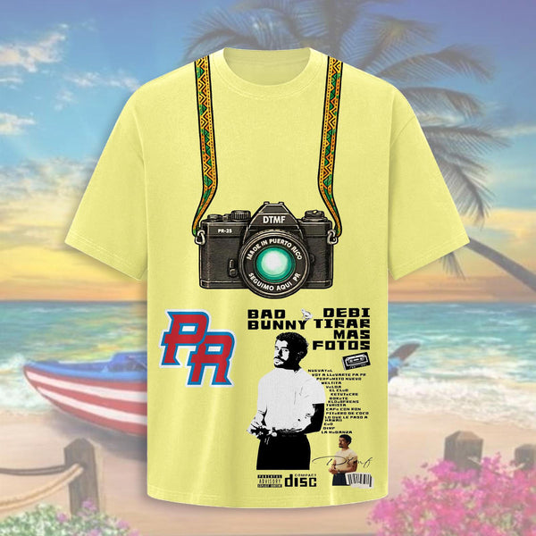 Puerto Rican Print Crew Neck T-shirt
