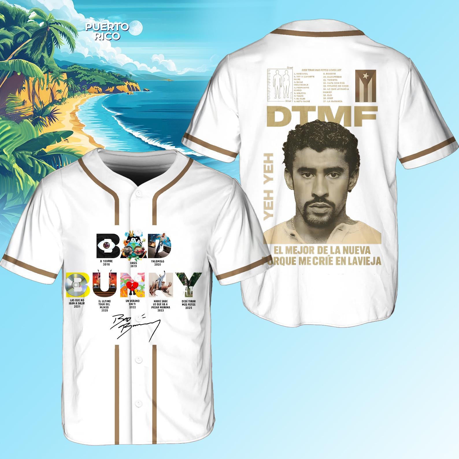 Puerto Rican Singer Baseball Jersey
