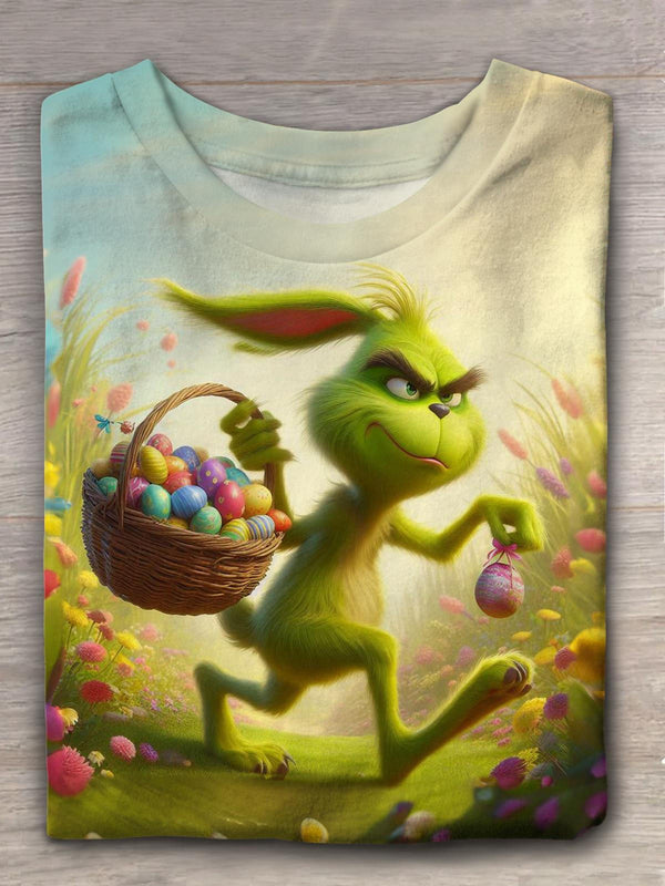Green Guy Bunny Crew Neck T-shirt