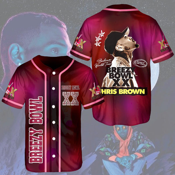 Chris Brown Breezy Bowl Baseball Jersey