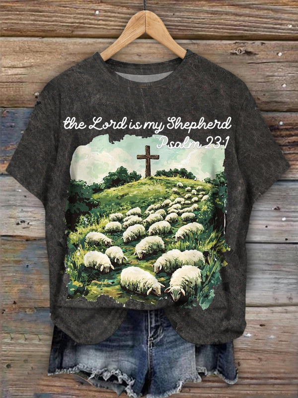 The Lord Is My Shepherd Christian Easter T-shirt