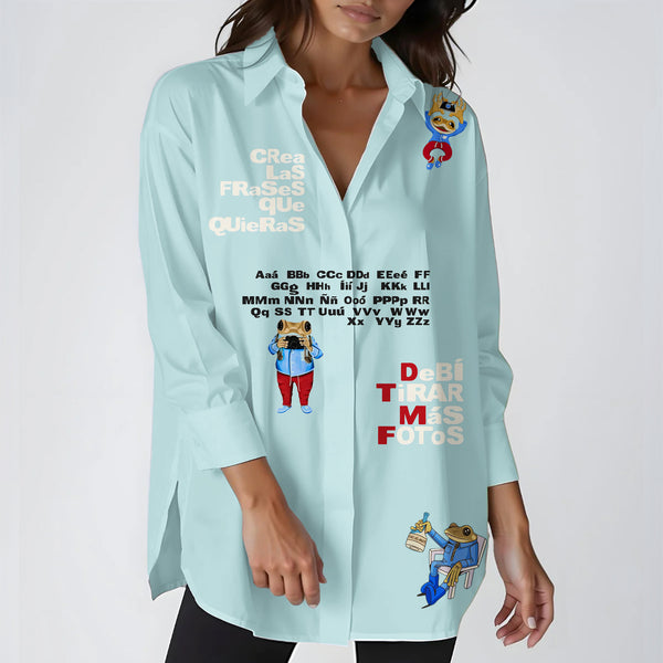 Puerto Rico Women's Printed Casual Shirt