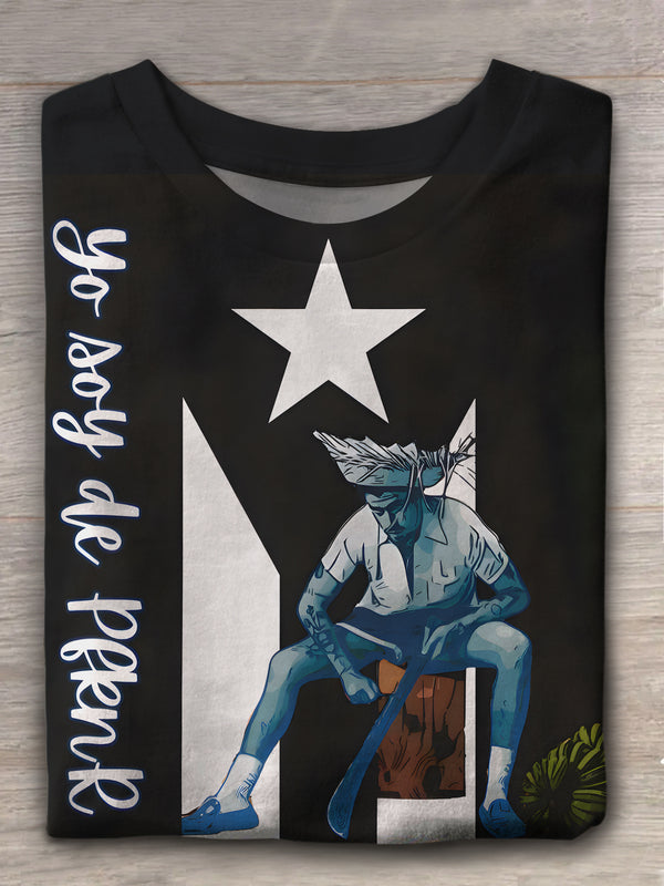 Yo Soy De PfknR Black Puerto Rico Flag T-Shirt