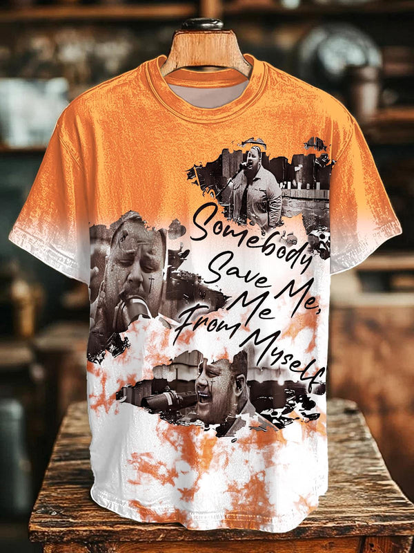 Tie-Dye Malone And Jelly Crew Neck T-shirt