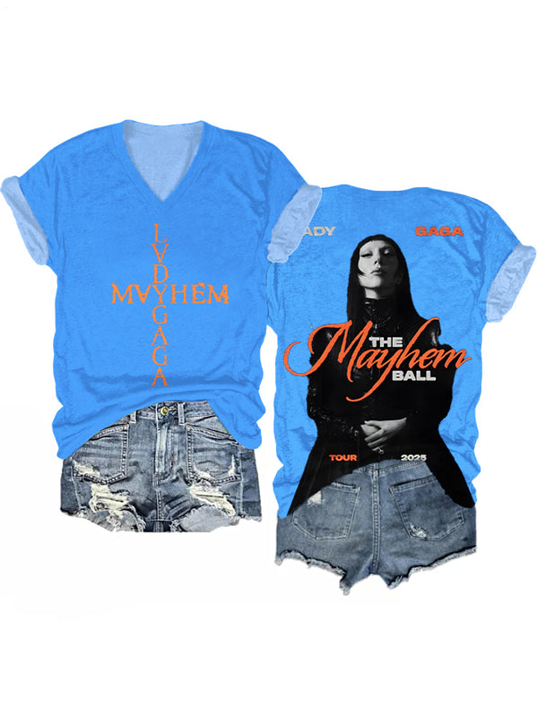 Lady Gaga Monsters V-neck T-Shirt