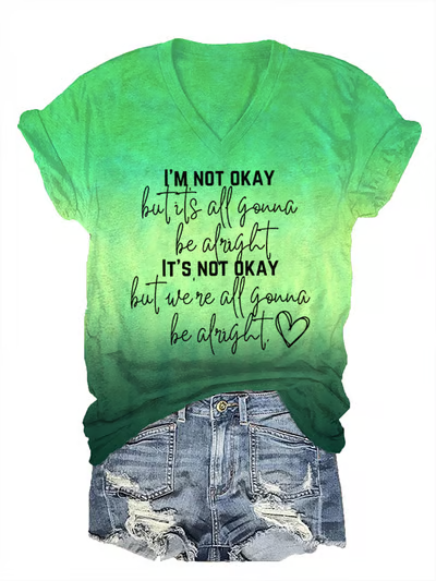 Jelly Roll 'I Am Not Okay' Print Crew Neck T-Shirt