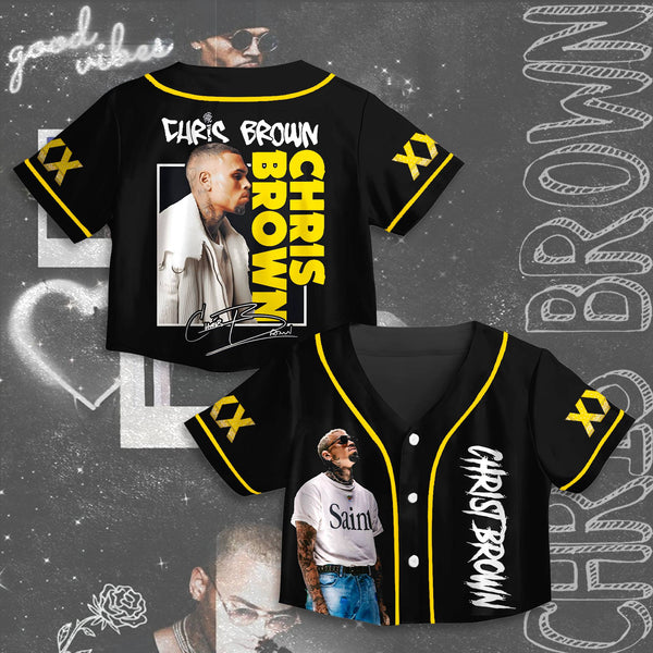 Chris Brown Tour Crop Top Jersey