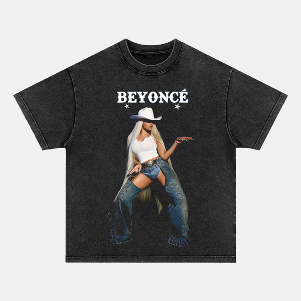 Beyonce Vintage Washed Crew Neck T-Shirt
