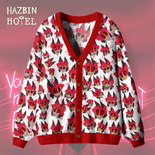 Hazbin Hotel Unisex Ugly Cardigan Sweaters