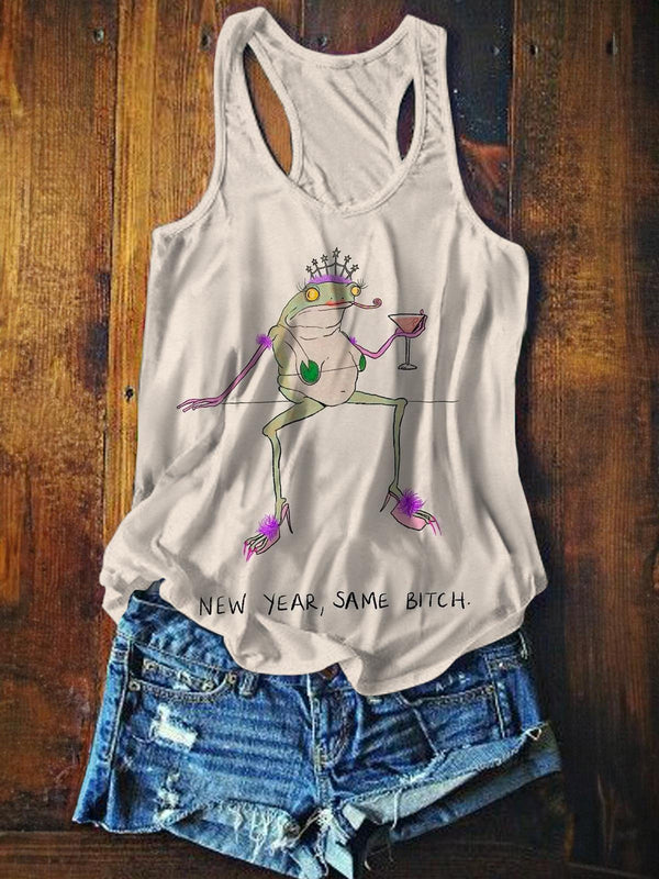 New Year Same Bitch Funny Meme Tank Top