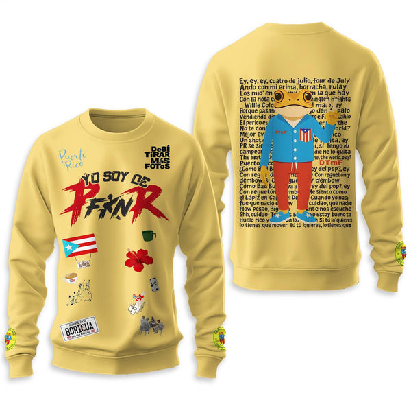 Puerto Rico Classic Printed Long Sleeve Casual Top
