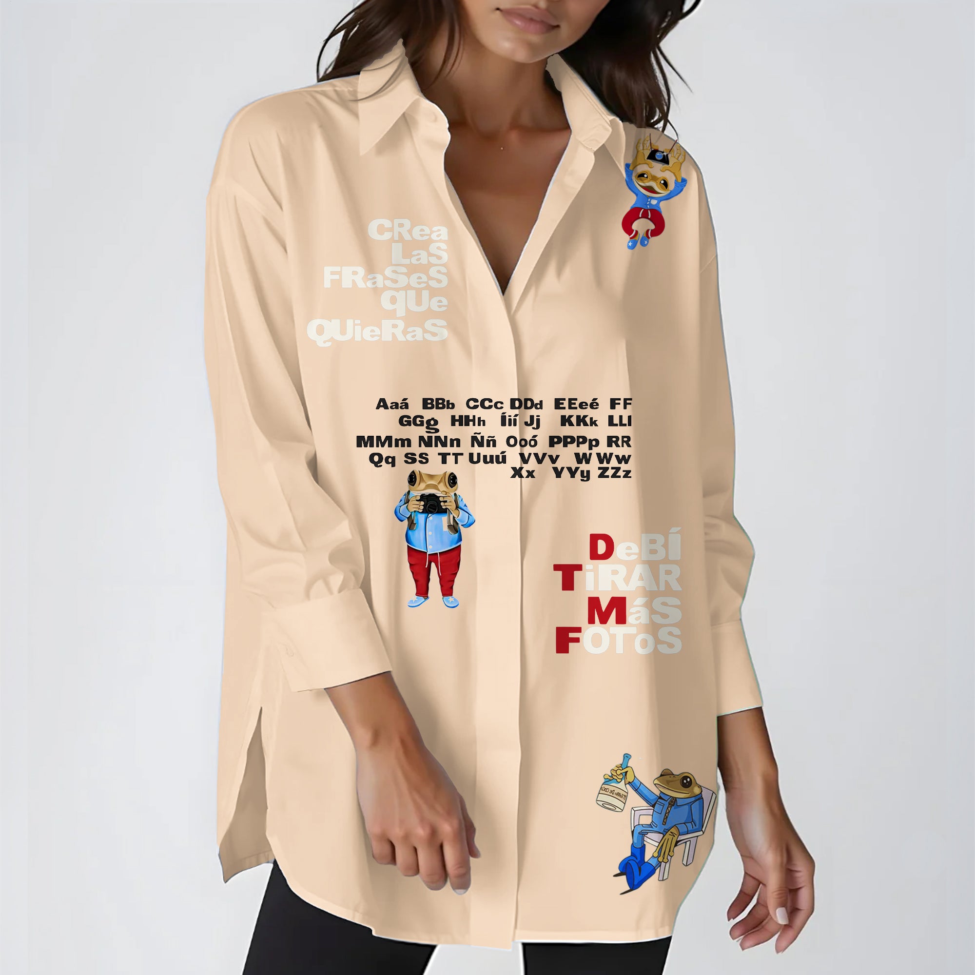 Puerto Rico Women's Printed Casual Shirt