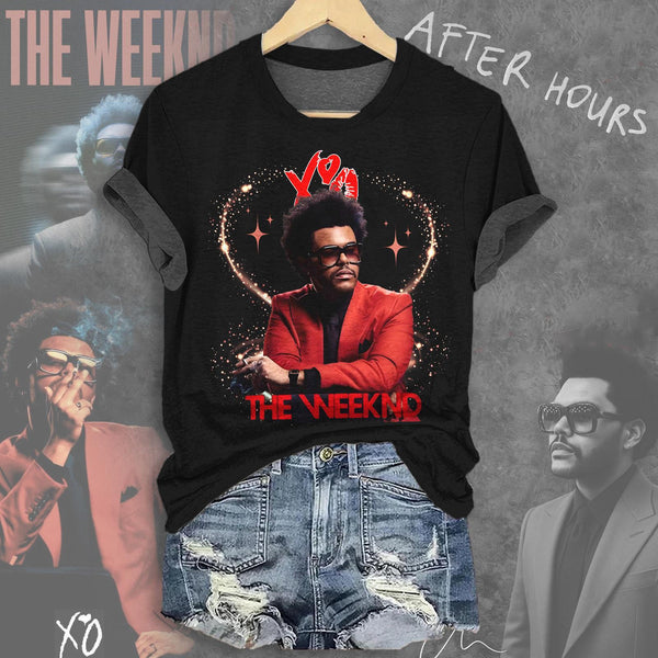 The Weeknd 2025 Tour Crew Neck T-shirt