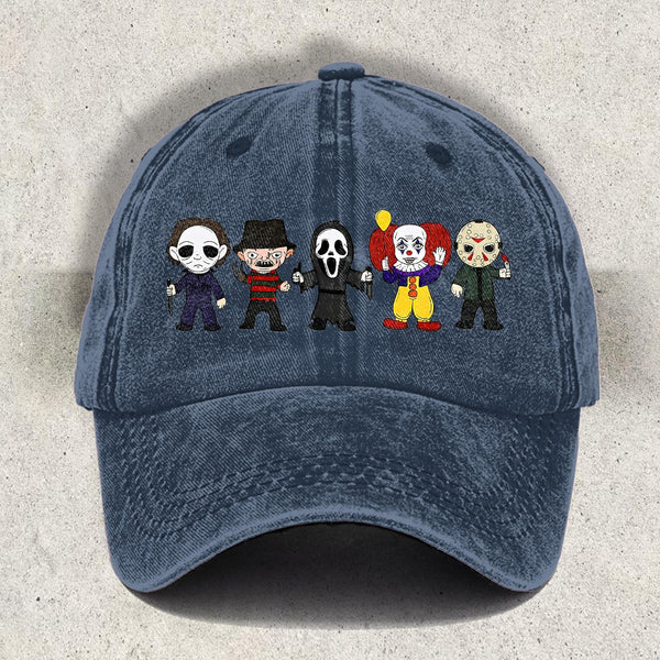 Halloween Character Printed Baseball Cap