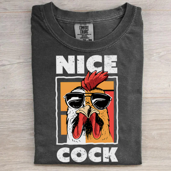 Unisex Nice Cock Farming Bird Cotton Crew Neck T-shirt