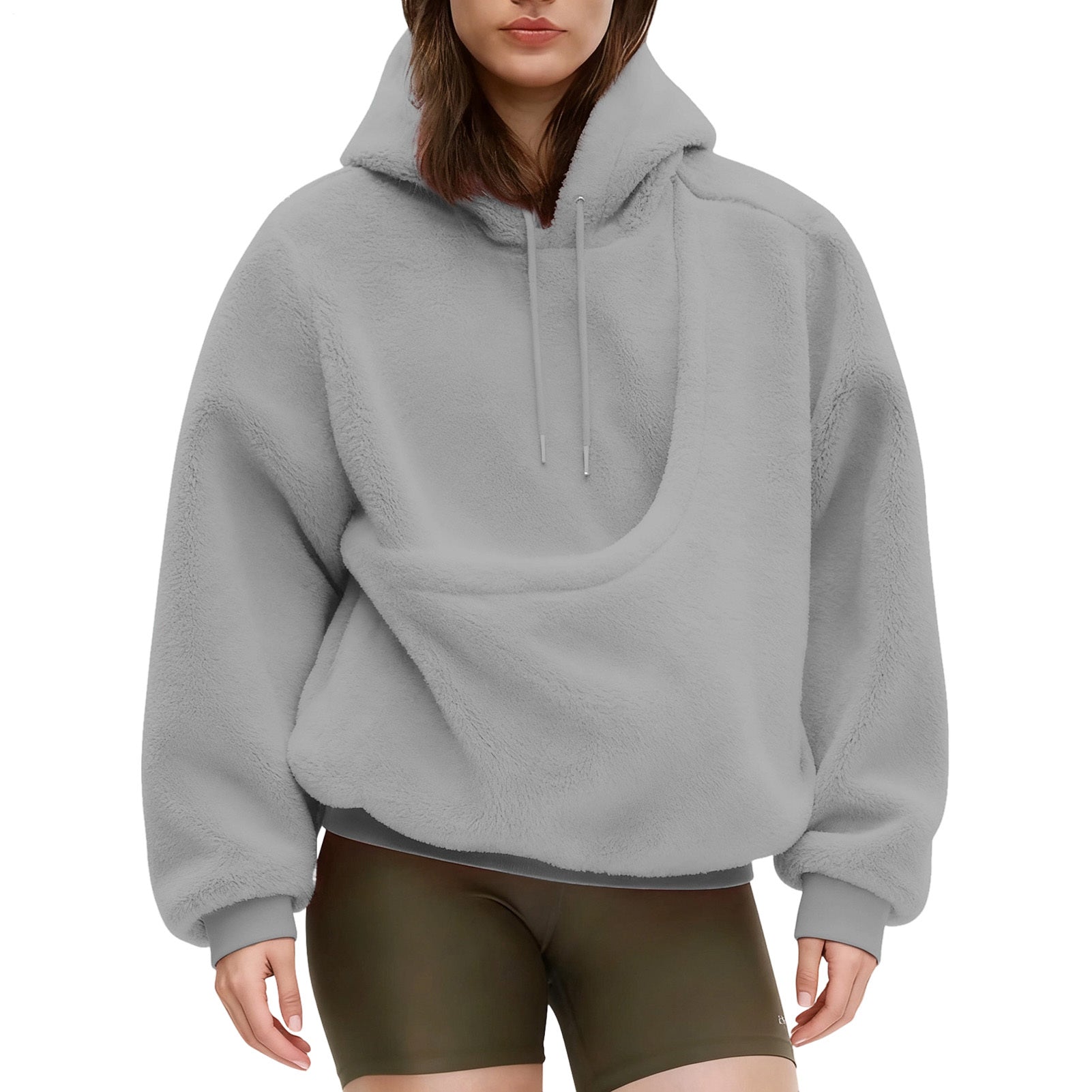 Pet Carrier Hoodie Fuzzy Solid Color Puppy Kitten Cat Holder Carriers Hoodies with Pocket for Home Sofa positive