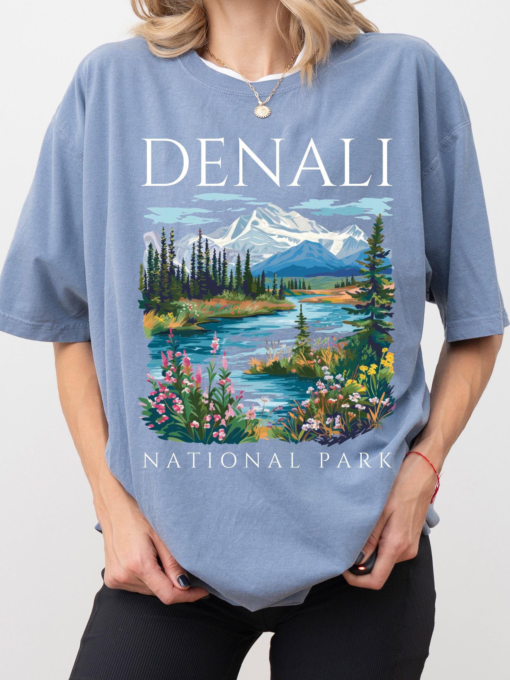 Denali National Park Vintage Crew Neck T-shirt