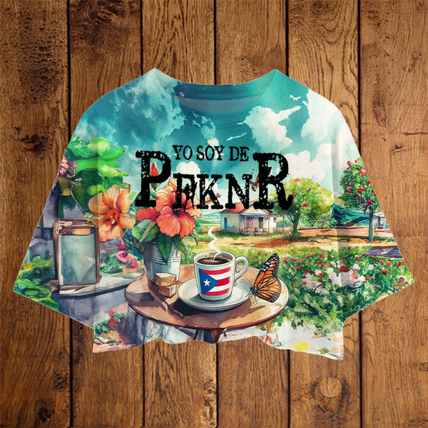 Puerto Rico Women's Umbilized T-shirt