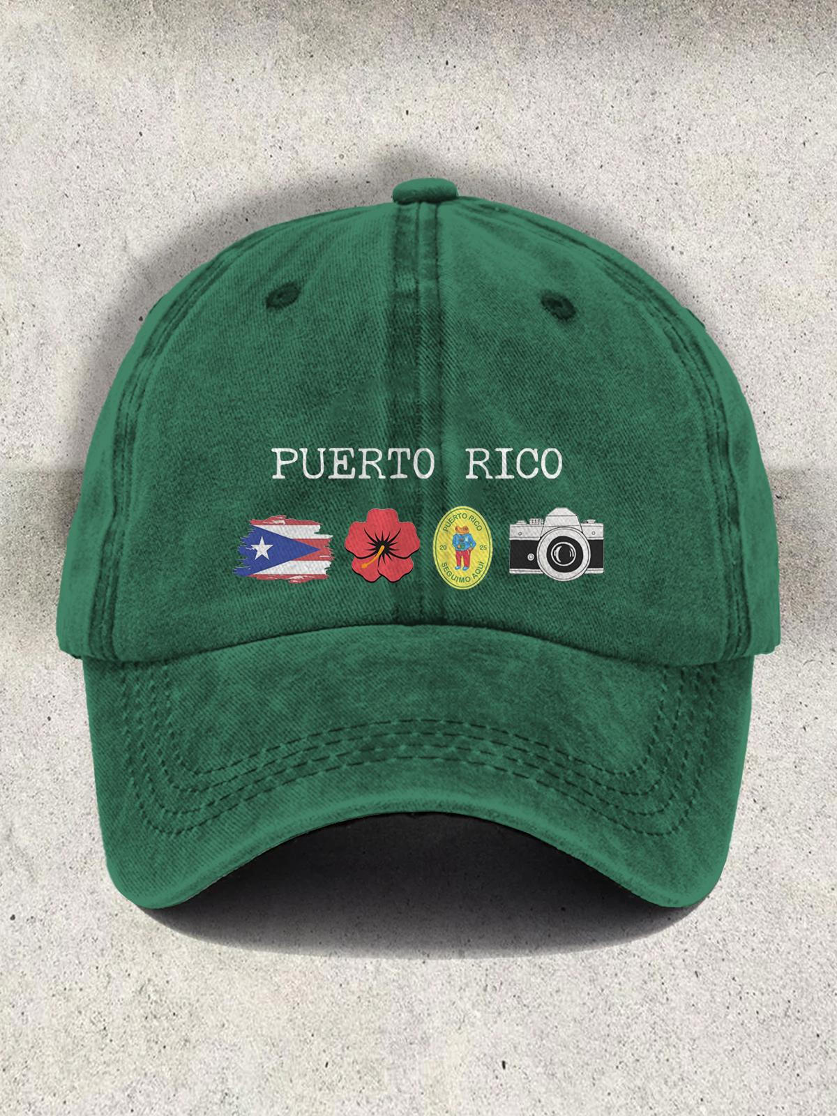 Puerto Rico Bad Bunny Print Baseball Cap