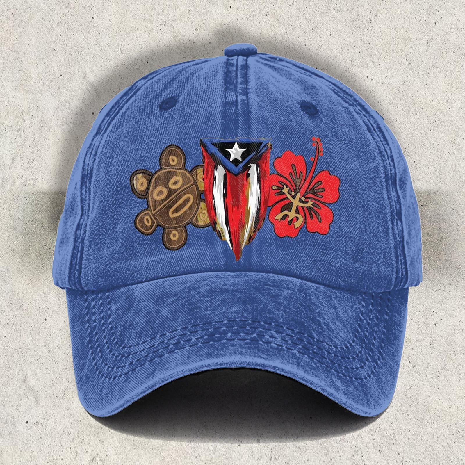 Puerto Rico Printed Baseball Cap