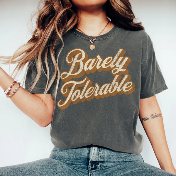 Pride and Prejudice Barely Tolerable Retro T-shirt