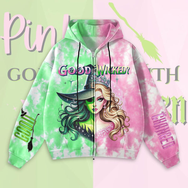 Wicked Zippered Sweatshirt Jacket