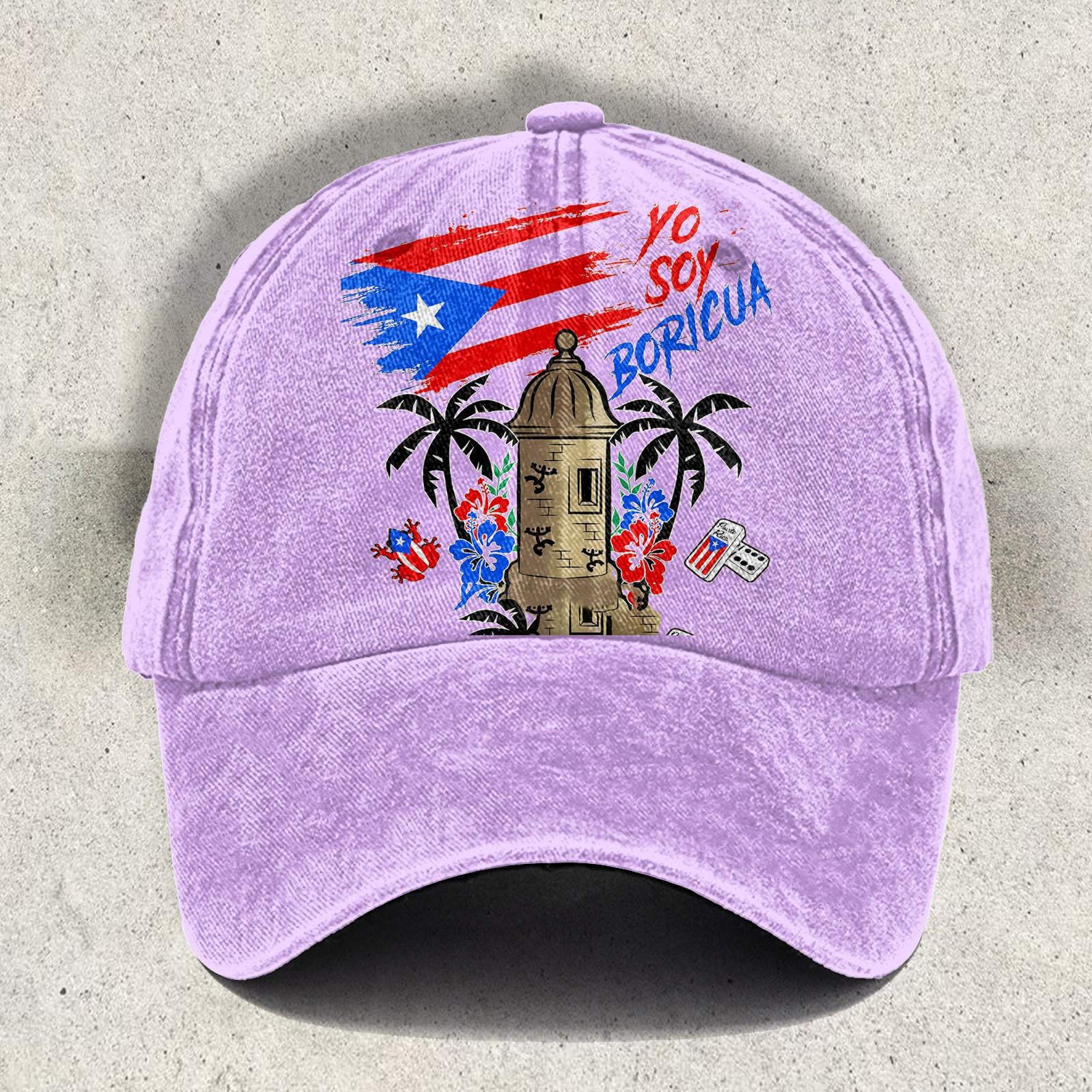 Rican Badbunny Print Baseball Cap