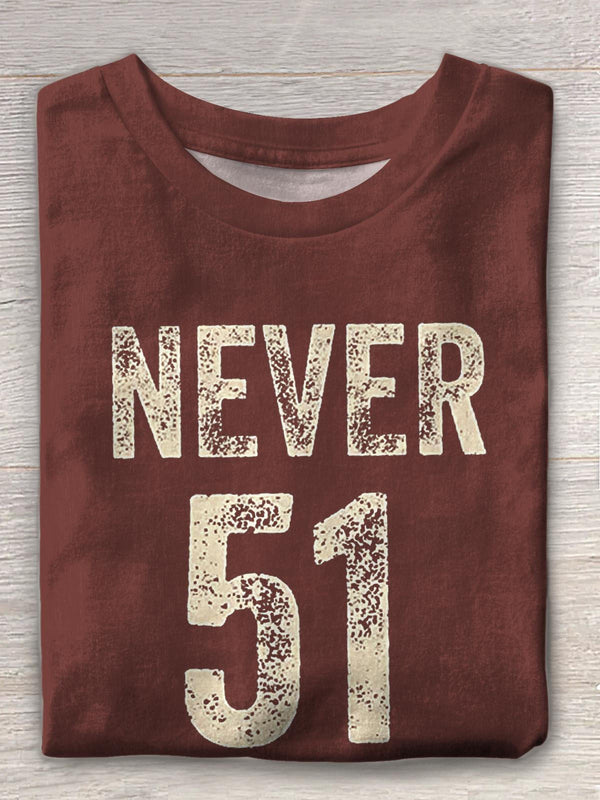 Never 51st Crew Neck T-shirt