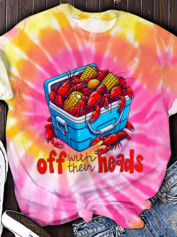 Fun Crawfish Crew Neck T-shirt