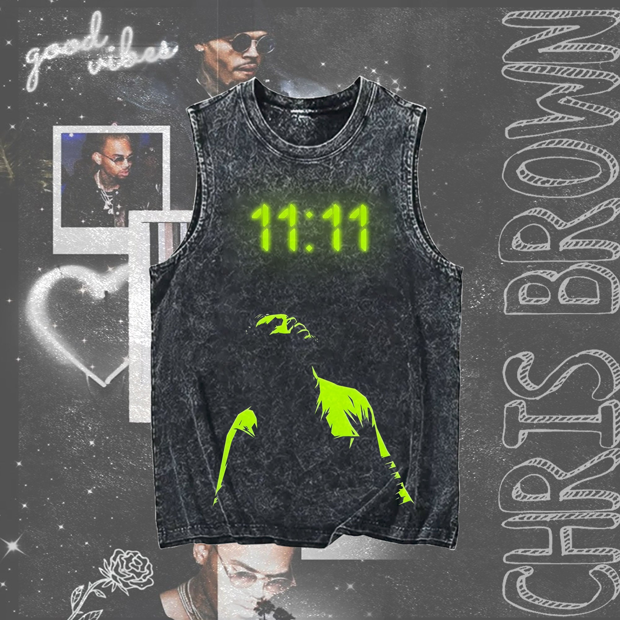 Chris Brown Concert Vintage Tank Top（Best Seller）