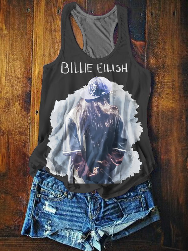 Billie Eilis Printed Casual Tank Top