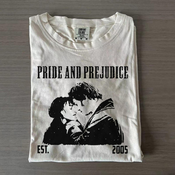 Pride and Prejudice Avatar Print Crew Neck T-shirts