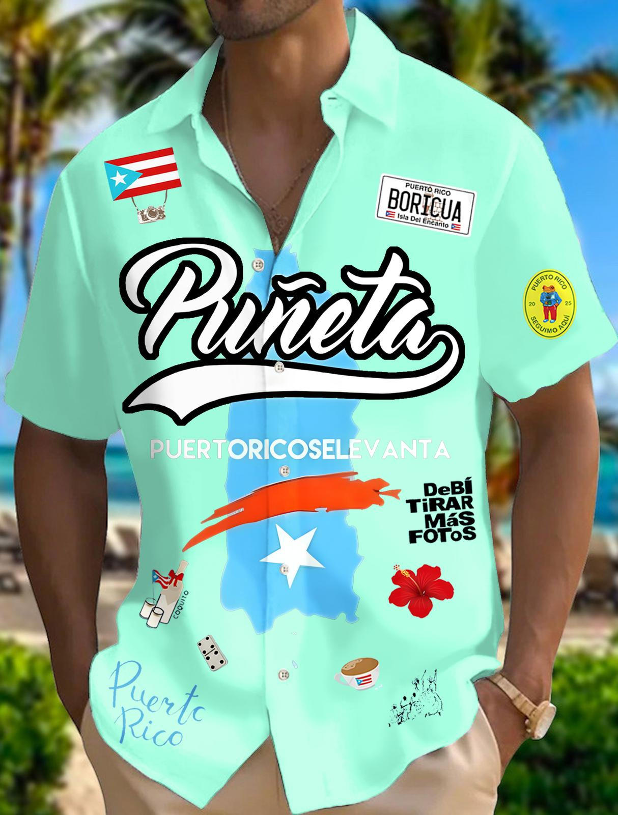 Puerto Rico Men's Short Sleeve Shirts