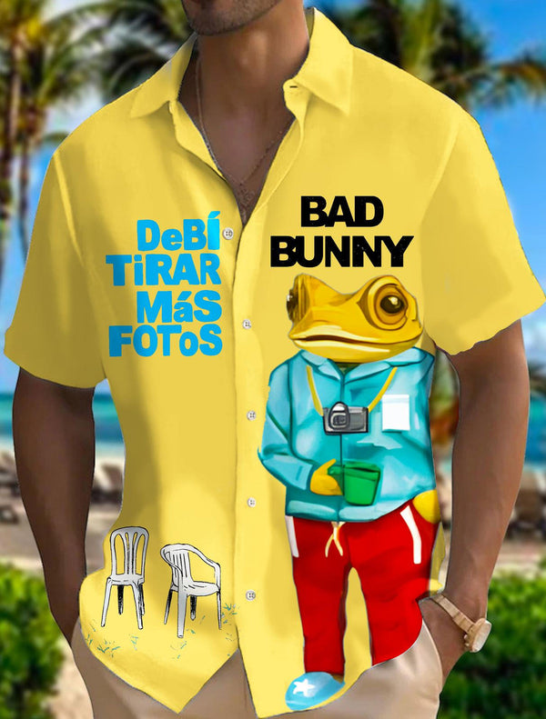 Men's Badbunny Album Short Sleeve Shirts