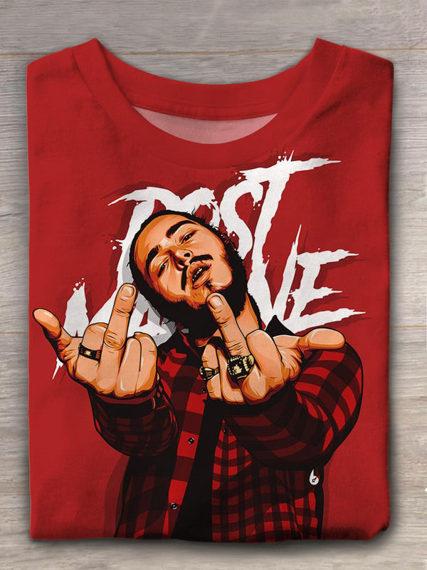 Finger Post Malone Crew Neck T-shirt