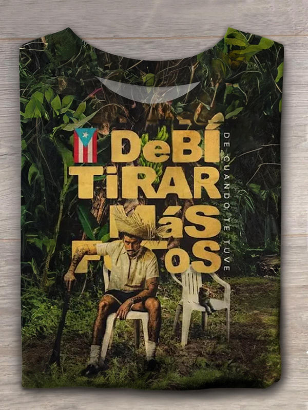Bad Bunny Debi Tirar Mas Fotos Album Crew Neck T-shirt