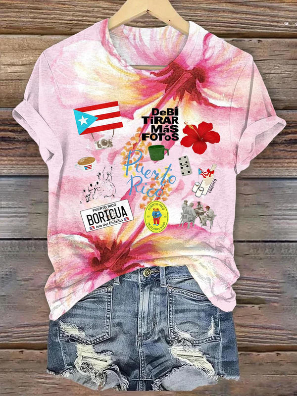 Puerto Rican Crew Neck T-shirt